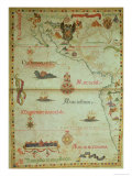 Add 5415A Conquest of Mexico and Peru, Page from a Portolan Atlas, circa 1588