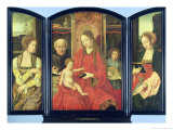 Buy The Holy Family with St. Catherine and St. Barbara, Triptych at AllPosters.com
