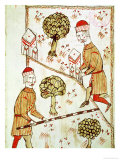 Buy Surveying and Demarcation of Land, from "Traite D'Arpentage" by Arnaud De Villeneuve (1240-1312) at AllPosters.com