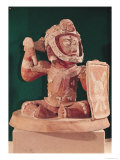 Buy Urn Lid with a Figure of a Warrior, from Guatemala, Classic Period, 600-950 at AllPosters.com