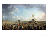 Buy The Festival of the Supreme Being at the Champ De Mars, 8th June 1794 (20 Prairial Year II) at AllPosters.com