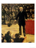 Buy Georges Clemenceau (1841-1929) Making a Speech at the Cirque Fernando, 1883 at AllPosters.com