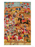 Battle Between the Persians and the Turanians, Illustration from the Shahnama (Book of Kings)