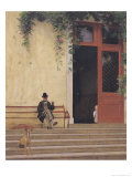 Buy The Artist's Father and Son on the Doorstep of His House, circa 1866-67 at AllPosters.com