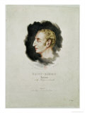 Buy Portrait of Claude Henri De Rouvroy, Count Saint-Simon (1760-1825), 1825 at AllPosters.com