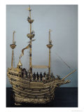 Buy The Charles V Automatic Clock in the Form of a Nef, circa 1580 (Brass & Enamel) at AllPosters.com