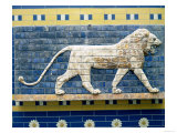 Buy Lion Representing Ishtar, from Babylon, 625-539 BC (Enamelled Bricks) at AllPosters.com