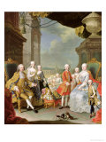 Buy Francois III (1708-65) with His Wife Marie-Therese (1717-80) and Their Children at AllPosters.com