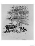 Buy The Fall of a Picador, from Carmen by Prosper Merimee (1803-70) Engraved by Eugene Decisy at AllPosters.com