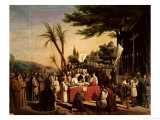Buy Funeral of Godfrey of Bouillon (circa 1060-1100) in Jerusalem, 23rd July 1100, 1838 at AllPosters.com