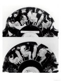 Two Views of an Attic Red-Figure Cup Depicting a School Scene (Pottery)
