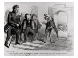 Buy Dumas, Hugo Et Balzac Seeking Their Admission to the French Academy, Illustration from "La Mode" at AllPosters.com