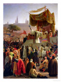 Buy St. Bernard Preaching the Second Crusade in Vezelay, 31st March 1146, 1840 at AllPosters.com