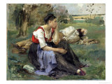 Buy Resting Peasants, 1877 at AllPosters.com