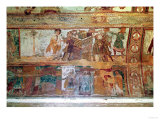 The Construction of the Tower of Babel (Upper Register), the Meeting of Joseph and Potiphar's Wife