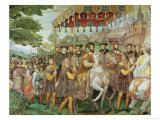 Buy The Solemn Entrance of Emperor Charles V (1500-58), Francis I (1494-1547) and Alessandro Farnese at AllPosters.com