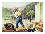 Buy Punishment of Negroes, Illustration from "Voyage Pittoresque Et Historique Au Bresil," 1835 at AllPosters.com