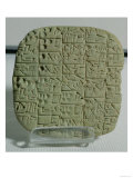 Tablet with Cuneiform Script Detailing a Contract for Selling a Field and a House, from Shuruppak