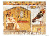 Nefertari Playing Senet, Detail of a Wall Painting from the Tomb of Queen Nefertari, New Kingdom