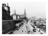 Buy View of Dresden from the Bruehlsche Terrasse on the Katholische Hofkirche, circa 1910 at AllPosters.com