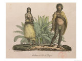 Buy Inhabitants of Easter Island, from "Voyage Pittoresque Autour Du Monde," by G. Langlume, 1822 at AllPosters.com