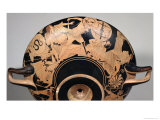 Detail of an Attic Red-Figure Cup of Scenes from the Trojan War, circa 490 BC (Pottery)