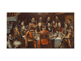 Buy King Philip II (1527-98) Banqueting with His Courtiers, 1596 at AllPosters.com