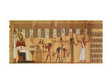 The Judgement of Osiris, Detail from a Book of the Dead, Late Period (Papyrus)