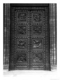Buy View of the Door of La Madeleine of Eight Relief Panels of the Decalogue and Old Testament at AllPosters.com