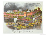 Buy The Moscow Kremlin in the Time of Tsar Ivan III (1440-1505) (Crayon) at AllPosters.com