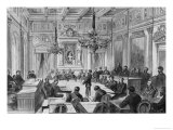 Buy Members of the Commune in Session at the Hotel De Ville, Salle Des Maires, Paris, 1871 at AllPosters.com