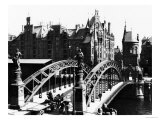 Buy Bridge in the Speicherstadt (Warehouse City) Hamburg, circa 1910 at AllPosters.com