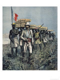 Buy Lieutenant Mizon (1853-99) on His 1892 Mission of Exploration of the River Benue Area in Nigeria at AllPosters.com