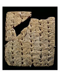 Tablet with Cuneiform Script, from Uruk, circa 3200 BC
