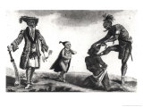 Buy The Chief of the Savages Dressed as a European, a Child and a Savage Scalping His Enemy at AllPosters.com
