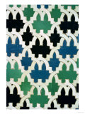 Azulejos Tiles from the Throne of the Sultans from the Patio De Las Doncellas (Faience)
