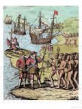 Buy Columbus at Hispaniola, from "The Narrative and Critical History of America," by Justin Winsor at AllPosters.com