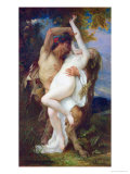 Nymph Abducted by a Faun, 1860 Giclee Print