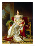 Hortense De Beauharnais (1783-1837) Queen of Holland and Her Son, Napoleon Charles Bonaparte Giclee Print