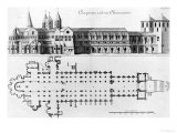 Buy Plan and Elevation of Cluny Abbey at AllPosters.com