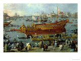 Buy Departure of the Bucentaur Towards the Venice Lido on Ascension Day, Detail of the Boat, 1766-70 at AllPosters.com