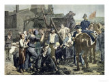 The Miner's Strike in Carmaux, from 
