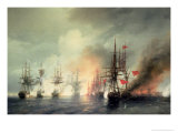 Buy Russian-Turkish Sea Battle of Sinop on 18th November 1853, 1853 at AllPosters.com