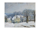 The Place Du Chenil at Marly-Le-Roi, Snow, 1876
