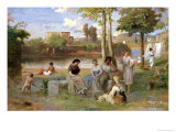 Buy Washing on the Tiber, 1864 at AllPosters.com