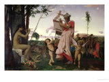Anacreon, Bacchus and Aphrodite, 1848 Giclee Print