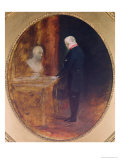 The Duke of Wellington (1769-1852) Studying a Bust of Napoleon (1769-1821)