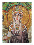 Empress Theodora with Her Court of Two Ministers and Seven Women, Detail of Theodora, circa 547 AD