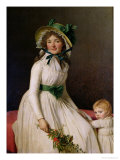 Buy Madame Pierre Seriziat (Nee Emilie Pecoul) with Her Son, Emile (B.1793) 1795 at AllPosters.com