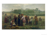 Buy Harvesting Poppies in Picardy, 1860 at AllPosters.com